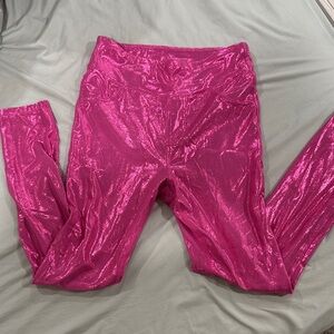 Shiny Pink Leggings